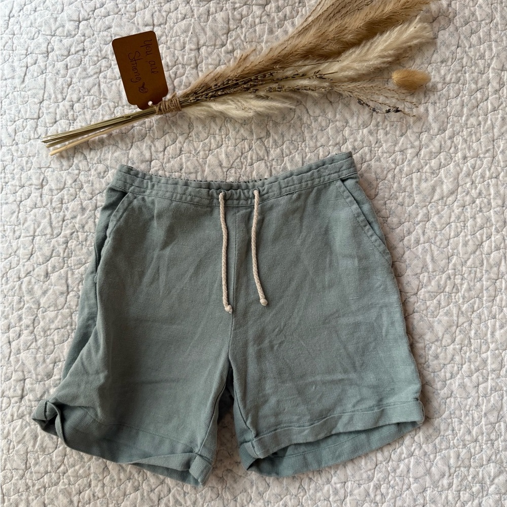 Louise Misha Casual Blue Drawstring Shorts
